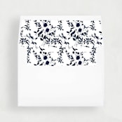 "Navy Print Liner | Set of 25 Envelope Liners" - Envelope Liners in blue by Nikki Turner