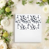 "Navy Print Liner | Set of 25 Envelope Liners" - Envelope Liners in blue by Nikki Turner