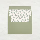 "A7 Envelope Liners Square Flap // Dancing Pines (Set of 25)" - Envelope Liners in green by Clover and Lamb