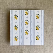 "Blue lemon envelope liner for A7 square flap envelope | pack of 10" - Envelope Liners in blue by Ivory Invitations