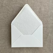 "Dainty floral vines white ink printed vellum envelope liner for A7 euro flap envelope  | pack of 10" - Envelope Liners in white by Ivory Invitations
