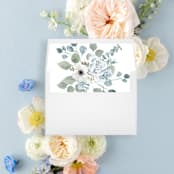 "Dusty Blue Liner| Set of 25 Envelope Liners" - Envelope Liners in blue by Nikki Turner