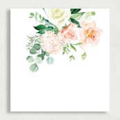 "Sweet as a Peach Floral Liner | Set of 25 Envelope Liners" - Envelope Liners in pink by Nikki Turner