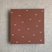 "Rust baby ribbon bows envelope liner for A7 square flap envelope | pack of 10" - Envelope Liners in copper by Ivory Invitations