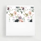 "Blush and Purple Floral Liner | Set of 25 Envelope Liners" - Envelope Liners in purple by Nikki Turner