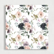 "Blush and Purple Floral Liner | Set of 25 Envelope Liners" - Envelope Liners in purple by Nikki Turner
