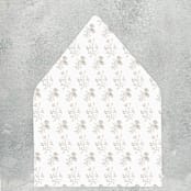 "Neutral Floral Toile Envelope Liner | Set of 10 | For 5x7” invitations" - Envelope Liners in natural by Cotton and Bow