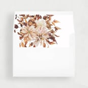 "Autumn Floral Liner | Set of 25 Envelope Liners" - Envelope Liners in brown by Nikki Turner