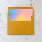 "A7 Envelope Liners Rainbow Holographic Square Flap (set of 10)" - Envelope Liners in multicolor by Design by Laney