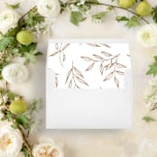"Terracotta Line  | Set of 25 Envelope Liners" - Envelope Liners in beige by Nikki Turner