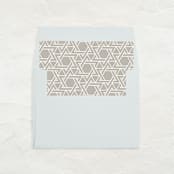 "A7 Envelope Liners Square Flap // Star of David (Set of 25)" - Envelope Liners in beige by Clover and Lamb