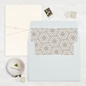 "A7 Envelope Liners Square Flap // Star of David (Set of 25)" - Envelope Liners in beige by Clover and Lamb