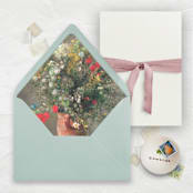 "A7 Fine Art Envelope Liners // Flowers in Vase (Set of 25)" - Envelope Liners in multicolorassorted-colors by Clover and Lamb