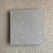 "Stone baby ribbon bows envelope liner for A7 square envelope | pack of 10" - Envelope Liners in gray by Ivory Invitations