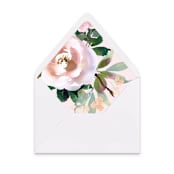 "Madison Pink Peony Envelope Liners | Set of 25 | For A7 envelopes" - Envelope Liners in multicolorassorted-colors by Papel Custom Design