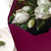 "A7 Envelope Liners Magnolia Still Life (set of 10)" - Envelope Liners in green by Design by Laney