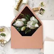 "A7 Envelope Liners Magnolia Still Life (set of 10)" - Envelope Liners in green by Design by Laney