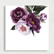 "Deep Purple Floral  Liner | Set of 25 Envelope Liners" - Envelope Liners in purple by Nikki Turner
