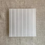 "Calm weighted stripes printed envelope liner for A7 square flap envelope | pack of 10" - Envelope Liners in white by Ivory Invitations