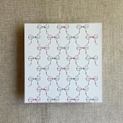 "Holiday ribbon bows printed envelope liner for A7 square flap envelope  | pack of 10" - Envelope Liners in multicolorassorted-colors by Ivory Invitations
