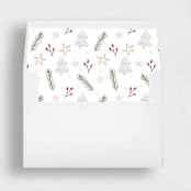"Christmas Feathers | Set of 25 Envelope Liners" - Envelope Liners in multicolor by Nikki Turner