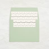 "A7 Envelope Liners Square Flap // Holiday Garlands (Set of 25)" - Envelope Liners in brown by Clover and Lamb