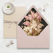 "A7 Fine Art Envelope Liners // Feminine Florals (Set of 25)" - Envelope Liners in pink by Clover and Lamb