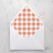 "A7 Envelope Liners Holiday Gingham Red (set of 10)" - Envelope Liners in red by Design by Laney