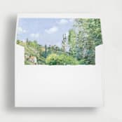 "Countryside Landscape Liner | Set of 25 Square Envelope Liners" - Envelope Liners in multicolorassorted-colors by Nikki Turner