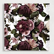 "Purple Floral Liner | Set of 25 Envelope Liners" - Envelope Liners in purple by Nikki Turner