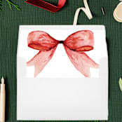 "Present Bow | Set of 25 Envelope Liners" - Envelope Liners in red by Nikki Turner