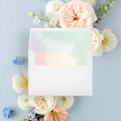 "Cotton Candy Sky Liner | Set of 25 Square Envelope Liners" - Envelope Liners in multicolor by Nikki Turner