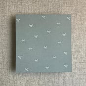 "Sage baby ribbon bows envelope liner for A7 square flap envelope | pack of 10" - Envelope Liners in green by Ivory Invitations