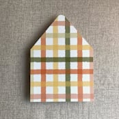 "Pasta checkers envelope liner for A7 euro flap envelope | pack of 10" - Envelope Liners in multicolorassorted-colors by Ivory Invitations