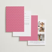 "Mandapam" - Foil-Pressed Mehndi Invitations in Carnation by Creo Study - Back of Card Options