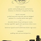 "Big City - Los Angeles" - Menus in Lemondrop by Hooray Creative - Detail