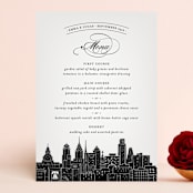"Big City - Philadelphia" - Menus in Light Taupe by Hooray Creative - Front