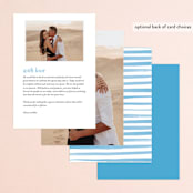 "Gallery Abstract Art" - Menus in Ocean by Alethea and Ruth - Back of Card Options
