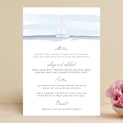"Set Sail" - Menus in Mediterranean by Sarah Brown - Front