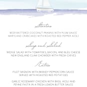 "Set Sail" - Menus in Mediterranean by Sarah Brown - Detail