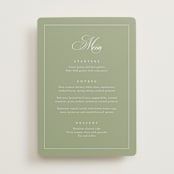 "Greenwood" - Menus in Garden by Kelly Schmidt - Front