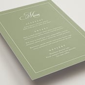 "Greenwood" - Menus in Garden by Kelly Schmidt - Detail