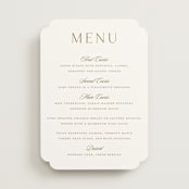 "Classic decorum" - Menus in Golden by Stacey Meacham - Front