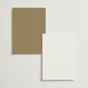 "Classic decorum" - Menus in Golden by Stacey Meacham - Back of Card Options