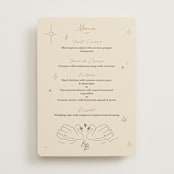 "The Swan" - Menus in Buttercream by Helena Vitto - Front
