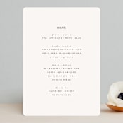 "Modern Initials" - Menus in Buttercream by Lori Wemple - Front