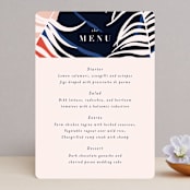 "Acapulco" - Menus in Indigo by Angela Marzuki - Front
