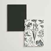 "SoHo" - Menus in Silk by Kelly Schmidt - Back of Card Options