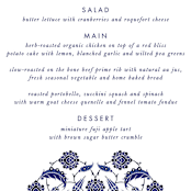 "Topkapi" - Menus in Cobalt by Nazia Hyder - Detail