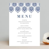 "Calcutta Stamp" - Menus in Azure by Oma N. Ramkhelawan - Front